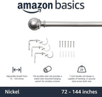 Amazon Basics Adjustable Heavy Duty Curtain Rod - Image 2