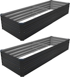 8×2×1FT Galvanized Raised Garden Bed Kit, Metal Planter Boxes, Large Outdoor - Image 7