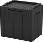 Patiowell 30 Gallon Resin Deck Box, Outdoor Storage Box by Patiowell