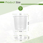 5 Inch Clear Nursery Pots for Plants - Image 2