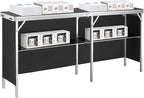VEVOR Extra Long Folding Portable Bar Tradeshow Podium Table - Image 6