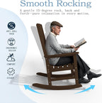 Oversized Rocking Chair Set of 2, Outdoor Rocking Chair - Image 10