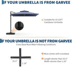 Garvee 4Pcs Patio Umbrella Base 330lb Capacity Cantilever Umbrellas Weight - Image 3