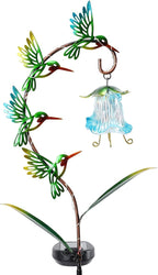 Bshine Solar Hummingbird Lights Outdoor Garden Decoration, Metal Stake - Image 7