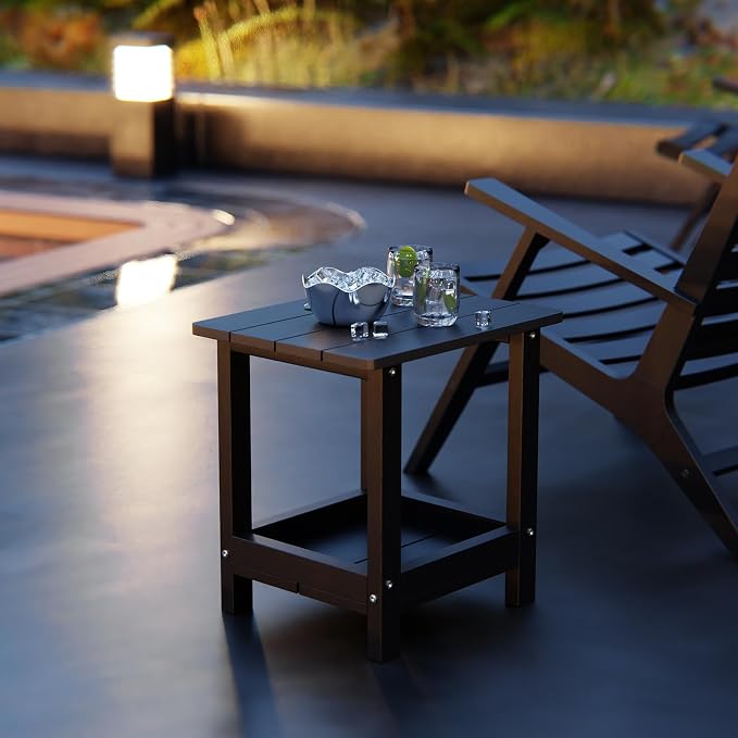 Adirondack Outdoor Side Table Small Outside Table - Image 2