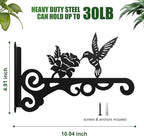 2-Pack Aesthetic Wall Plant Hanger Indoor and Outdoor – 10 Inch Metal Hanging - Image 3