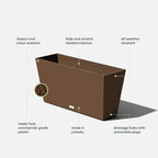Veradek Midori Long Trough Planter - Image 4