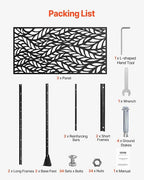 VEVOR Metal Privacy Screen, Outdoor Privacy Screens & Panels, Freestanding - Image 6