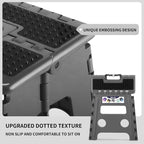 Delxo Folding Step Stool 13 inch Height Heavy Duty Foldable Step Stools - Image 5