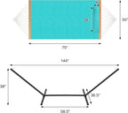 Two Person Hammock with Stand for Outside Heavy Duty, Outdoor Patio Hammock - Image 4
