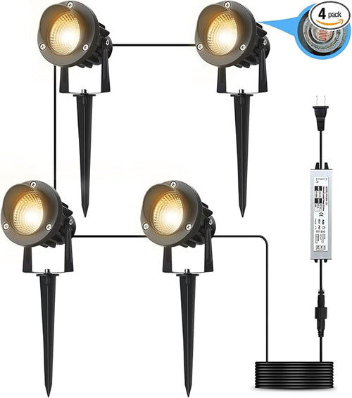20W Dusk to Dawn led Light Spotlights Outdoor, Low Voltage Warm White Outdoor by Fulanzaren