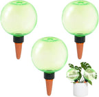 3pcs Large Plant Self Watering Globes, 17.5 oz Plastic Water Bulbs Top Fill by GEWOSI