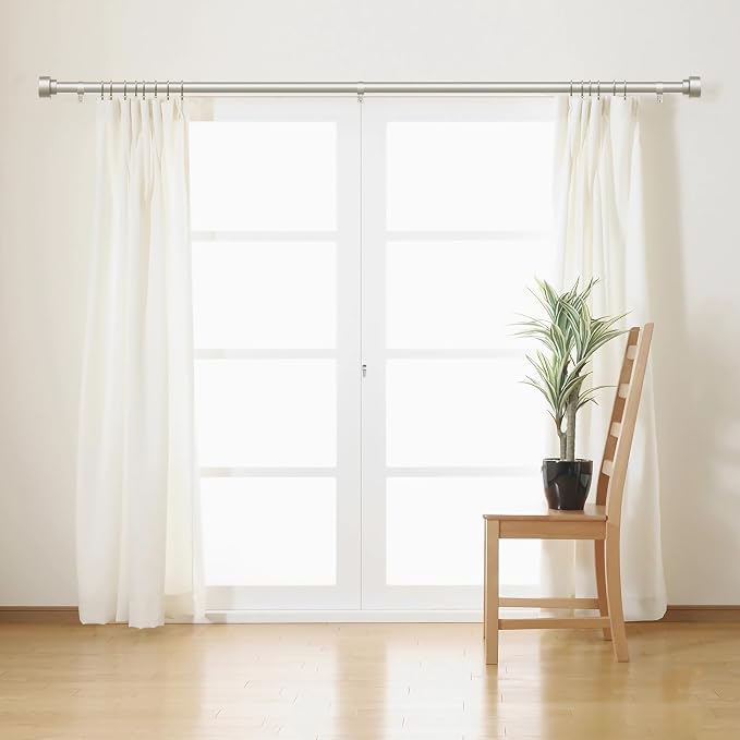 Time Forest Curtain Rods for Windows 66 to 120, 1 Inch Adjustable Heavy Duty - Image 3
