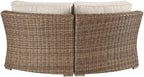 Signature Design by Ashley Beachcroft Outdoor Curved Corner Chair - Image 5