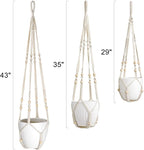Mkono 3 Pack Macrame Plant Hangers Indoor Different Size Hanging Planter Basket - Image 6