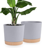 QCQHDU 12 inch Plant Pot, 2 Pack Planters by QCQHDU