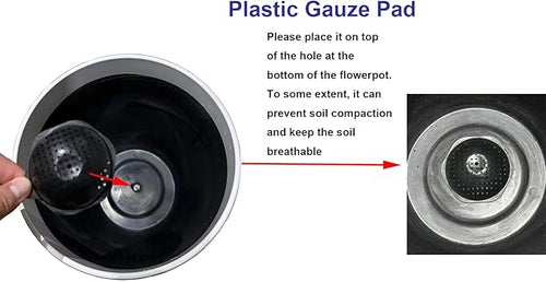 24, 11 Inch Large Plastic Planters - Image 2