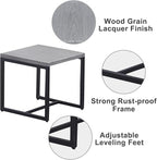 Belord Outdoor Bistro Set 3 Piece Outdoor Wicker Patio Chairs, Oversize Outdoor - Image 7