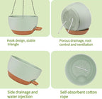 2 Pack Hanging Planters for Indoor Outdoor Plants, 12 Inch Self Watering - Image 7