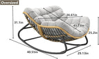 Oversized Papasan Rocking Chair - Image 2