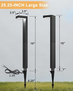 Low Voltage Landscape Lights, 6 Pack Outdoor LED Pathway Light, Wired Path - Image 3