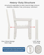 7-Piece Outdoor Dining Set, HDPE All-Weather Patio Table and Chairs Set - Image 5