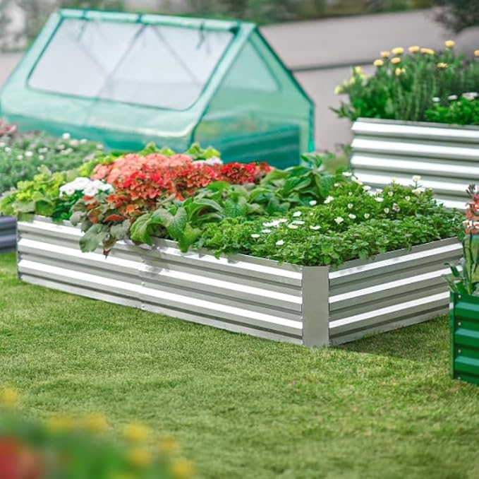 Quictent 6x3x1ft Galvanized Raised Garden Bed - Image 7