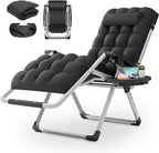 MoNiBloom Reinforced Zero Gravity Chair, Folding Pool Beach Lounger, Portable by Monibloom