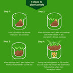 Delxo 5 Pack 7 Gallon Potato Growing Bags, Planter Garden Grow Bags - Image 5