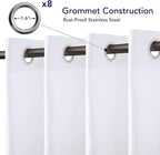 PureFit Outdoor Curtains for Patio Waterproof Weatherproof, UV Resistant - Image 4