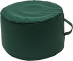 QILLOWAY Indoor/Outdoor Inflatable Stool, Round Ottoman, All Weather Foot Rest by QILLOWAY