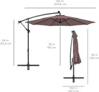 Best Choice Products 10ft Solar LED Offset Cantilever Hanging Market Patio - Image 7