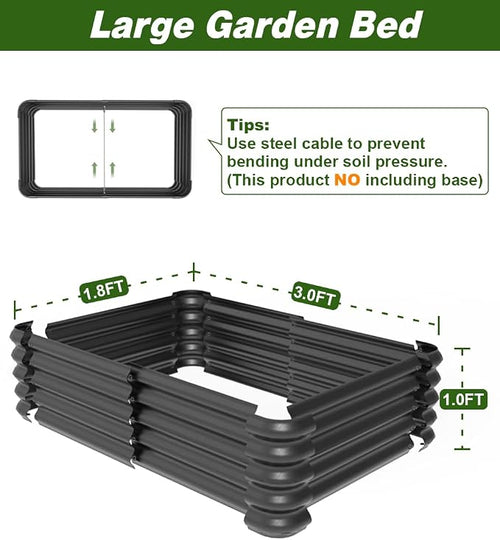 3.0x1.8x1.0ft Raised Garden Bed Kit - Image 2