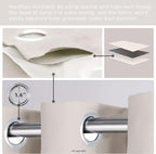 Waterproof Outdoor Curtain W105 x L84 - Image 3