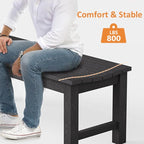 Outdoor Bench, 2-Person Patio Backless Bench Holds up to 800lbs, Weatherproof - Image 8