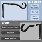FEED GARDEN Hanging Plant Bracket 2 Pack 6 Inch Hand-Forged Plant Hangers - Image 4