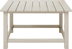 WestinTrends Malibu Low Outdoor HDPE Square Patio Coffee Table - Image 3