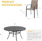 VICLLAX Large Patio Dining Furniture Set, Outdoor Dining Set - Image 7