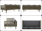 Merax Outdoor 3 Seater Daybed, Acacia Wood Day Bed Couch Sofa - Image 7