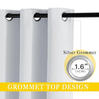 NICETOWN Patio Door Curtain Room Darkening Drapes, Grommet Light & Heat - Image 2