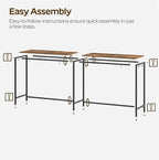 70.8" Long Bar Table, Counter Bar Height Table, High Top Table, Rectangular - Image 3