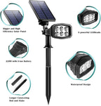 URPOWER Solar Lights Outdoor, Adjustable Solar Spot Lights Outdoor Spotlight - Image 3