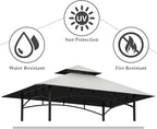 Grill Gazebo Replacement Top, 5 * 8 Outdoor BBQ Top Cover, Double Layer BBQ - Image 2