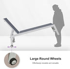 PURPLE LEAF Patio Lounge Chair 2 Pieces White Aluminum Outdoor Chaise Lounge - Image 7