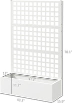 Outsunny Galvanized Raised Garden Bed - Image 7