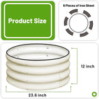 SnugNiture 2x2x1ft Round Galvanized Raised Garden Bed Kit Outdoor, Metal - Image 3
