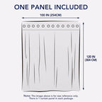 PureFit Outdoor Curtains for Patio Waterproof Weatherproof, UV Resistant - Image 6