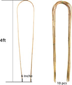 Avalution 10 Pcs Natural U-Hoops Bamboo Garden Trellis, 4 Ft Bamboo Trellis - Image 2
