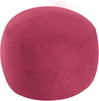 MeMoreCool Round Stuffed Pouf Ottoman Foot Rest, Floor Pouf Foot Stool by MeMoreCool