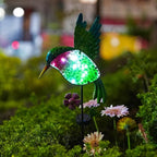 dreamysoul Outdoor Solar Hummingbird Garden Lights, Decorative Hummingbird - Image 2
